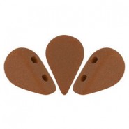 Les perles par Puca® Amos kralen Opaque choco mat 13600/84100